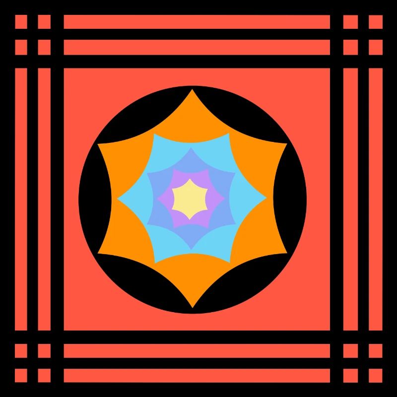 Jeux de couleurs avec une étoile