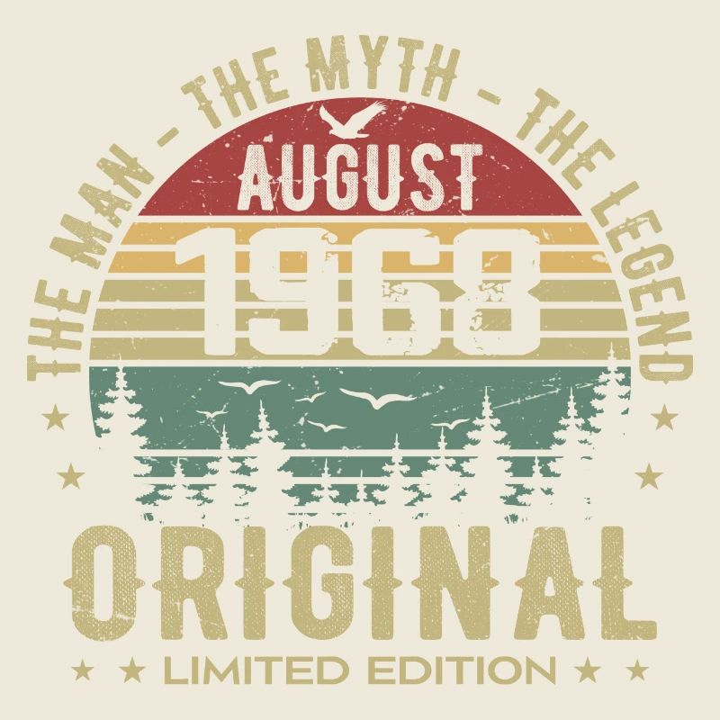 Legend Since Aug 1968 Birthday Gift 1968