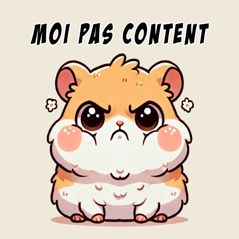 Hamster "Moi pas content"