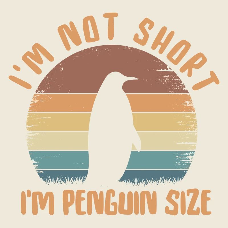 Ich bin nicht klein Ich bin Pinguin Größe Liebe Pinguine