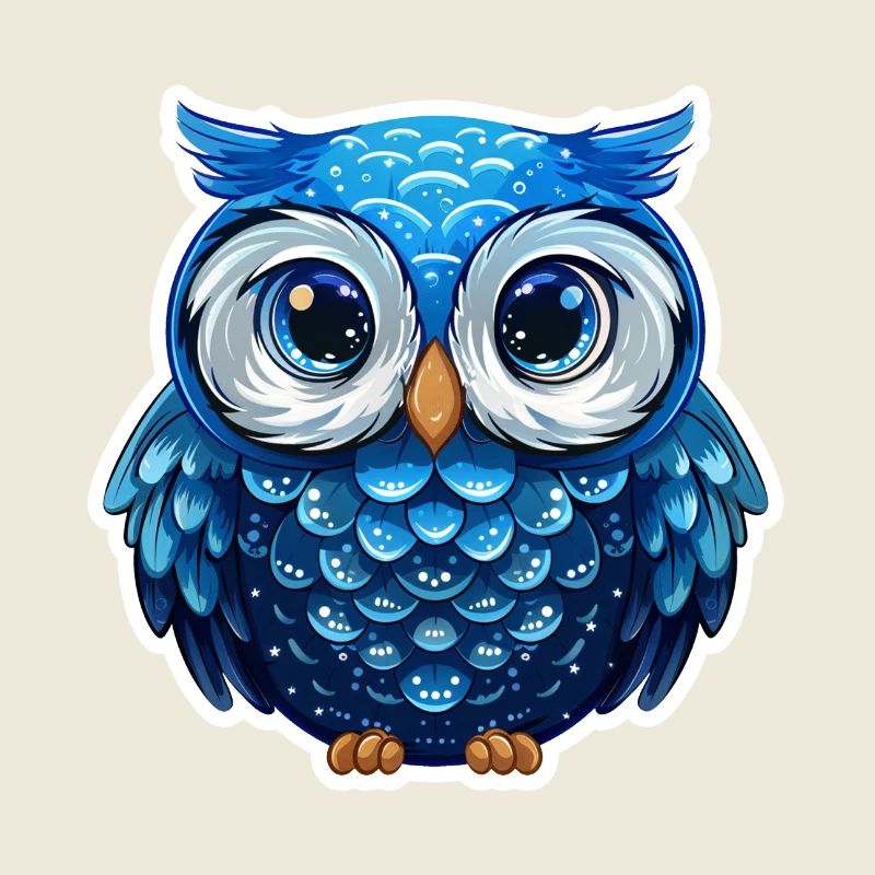 Niedliche Eule Kawaii Maskottchen
