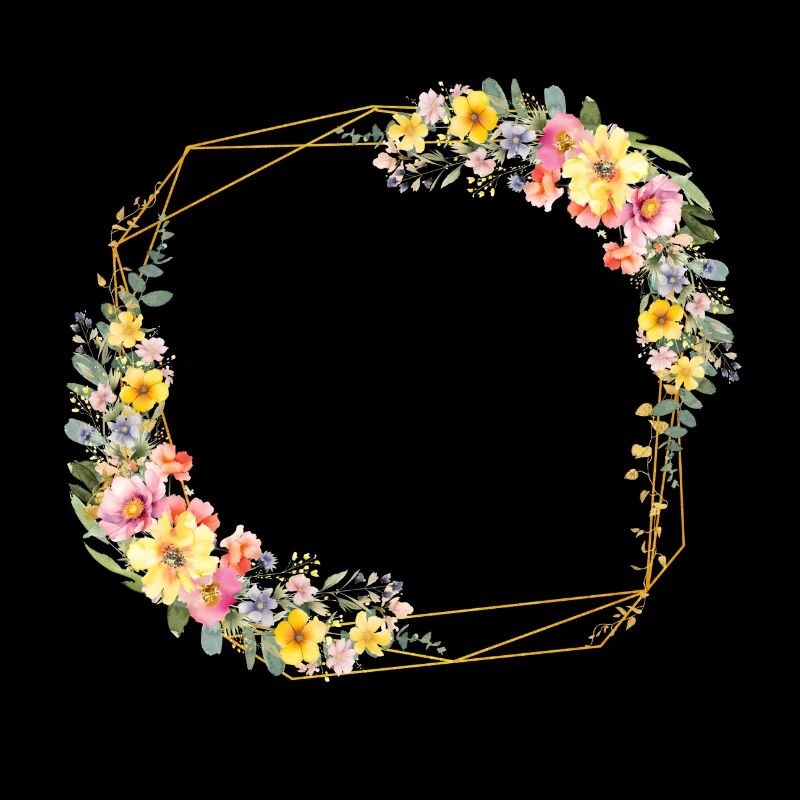 Floral, colourful, geometric, customisable