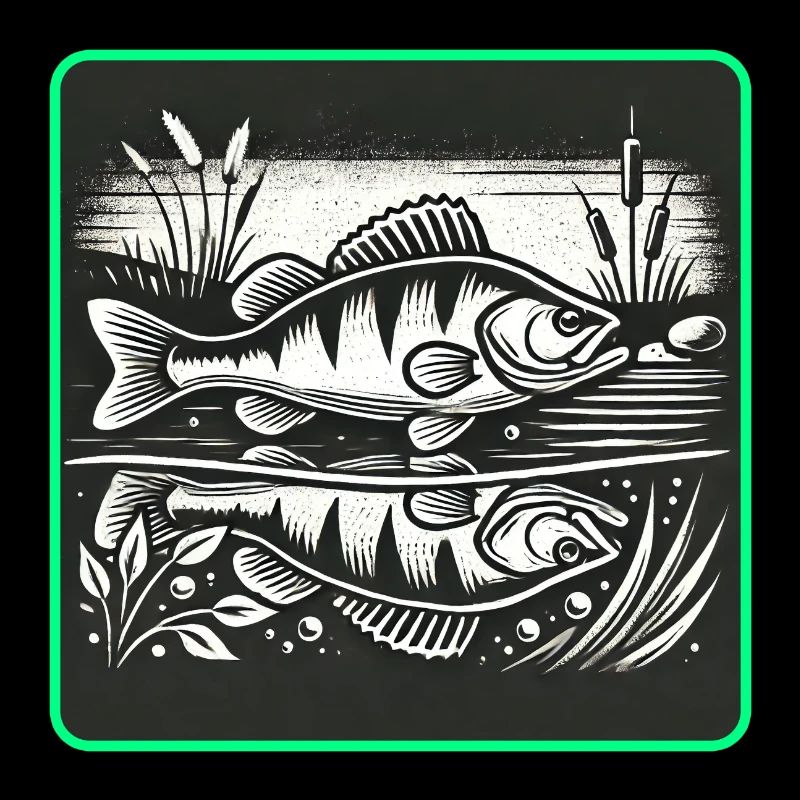 Barsch Raubfisch Design
