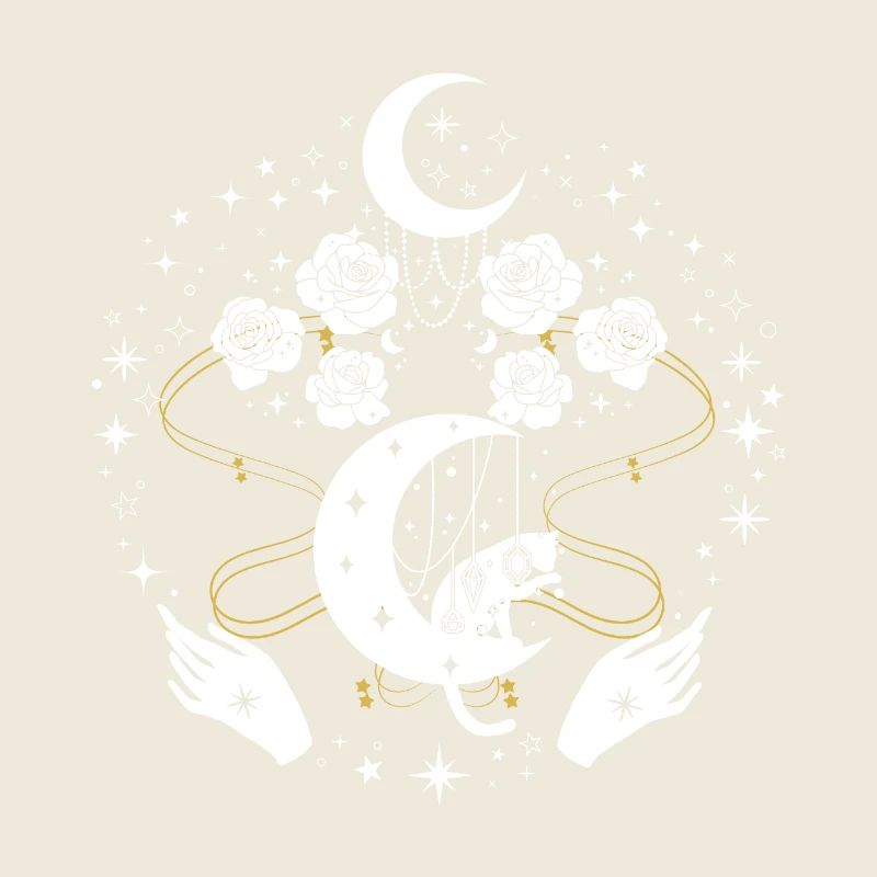 Moonlit Harp Ornaments