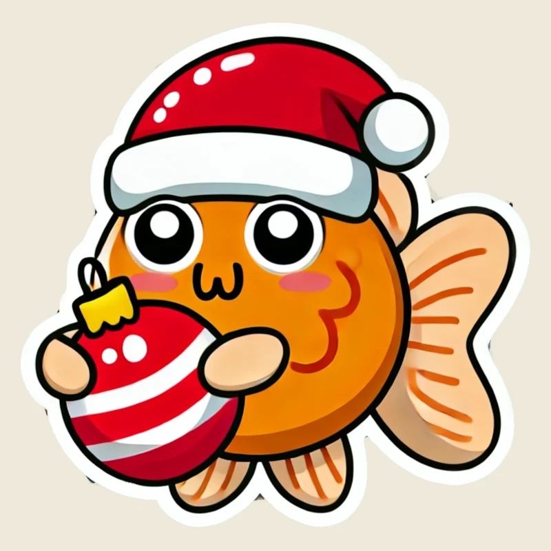 Poisson rouge Swain de Noël