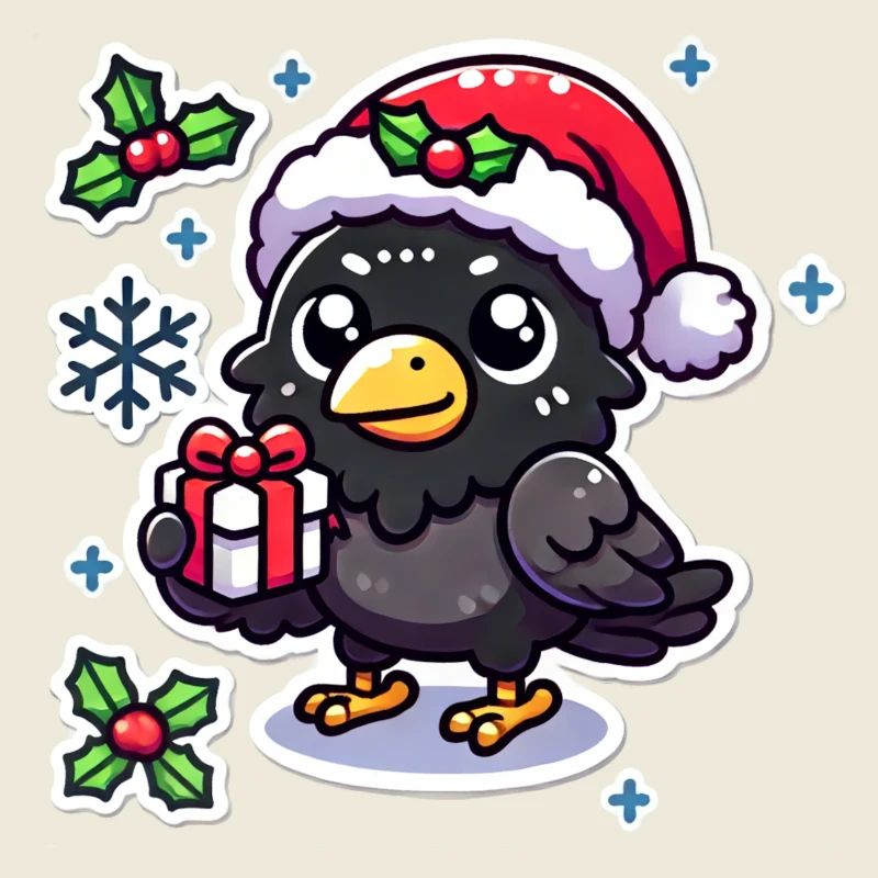Festive Crow Mischief