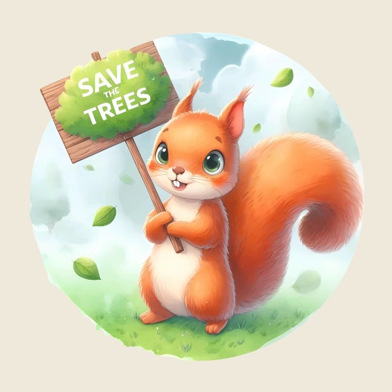 Save the Trees Squirrel