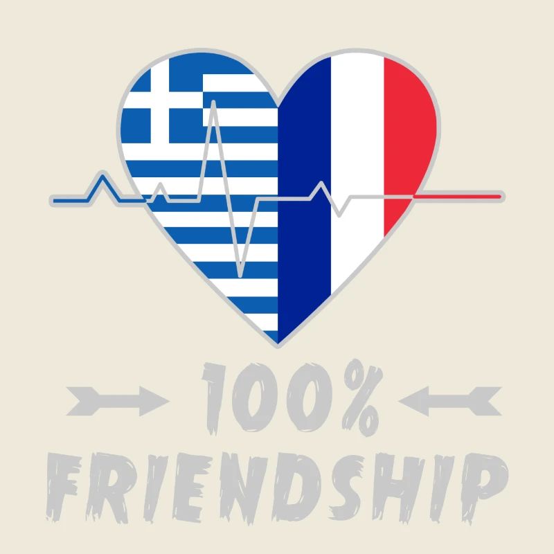 Griechenland und Frankreich 100% Freundschaft