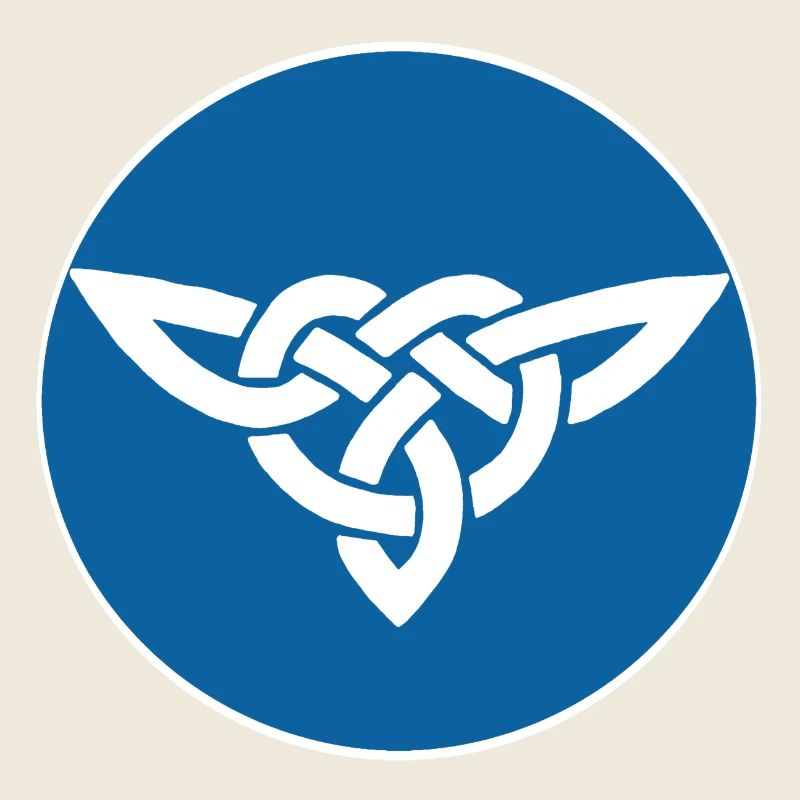 Blauer keltischer Vogel