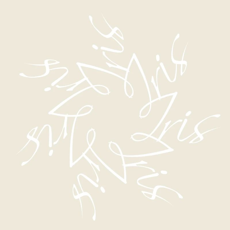 Iris Name Namensmandala