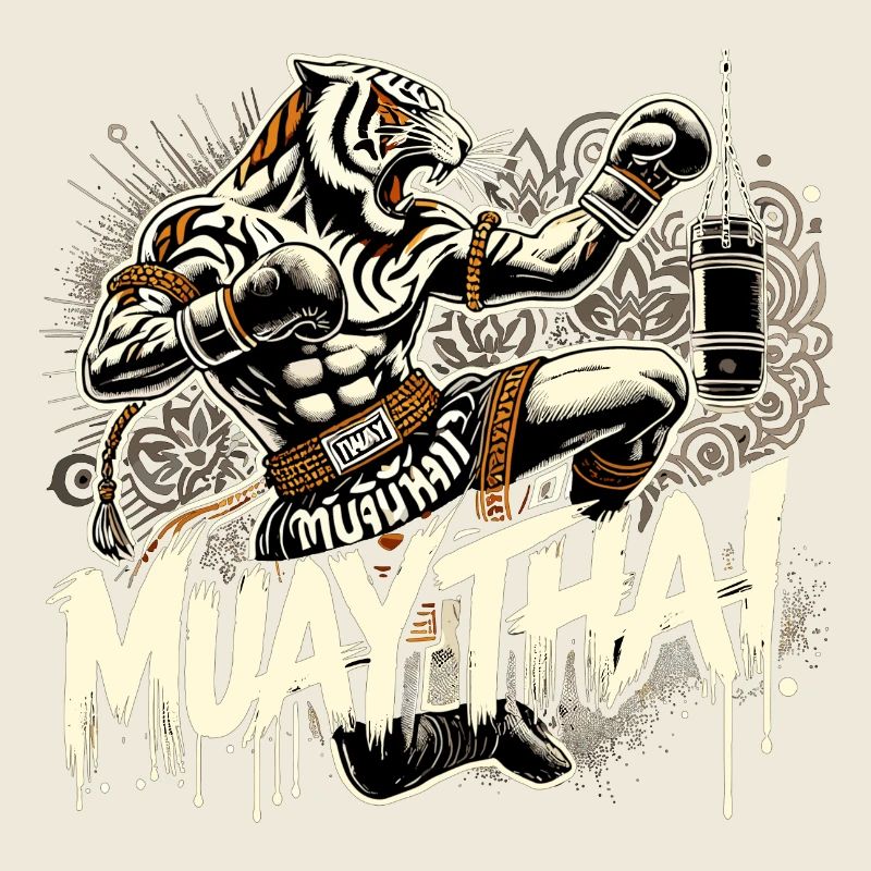 Muay Thai Tiger Boxe thaïlandaise Kickboxing Boxe Cadeau