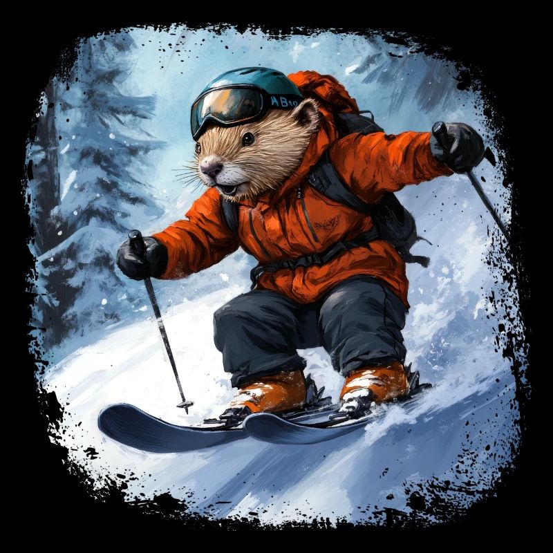 Skis de castor