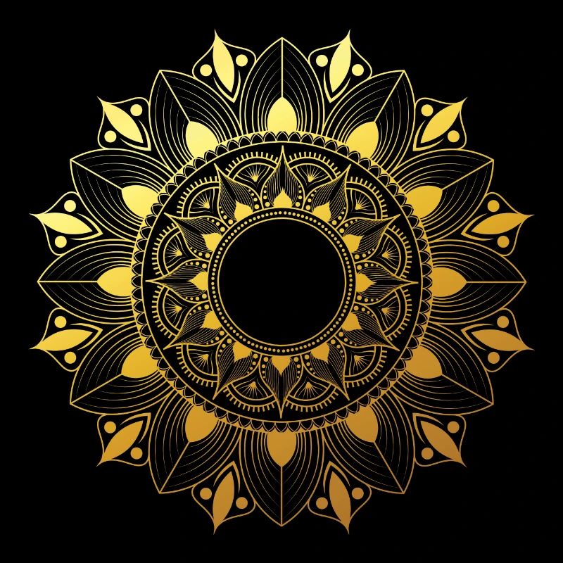 Goldenes Mandala