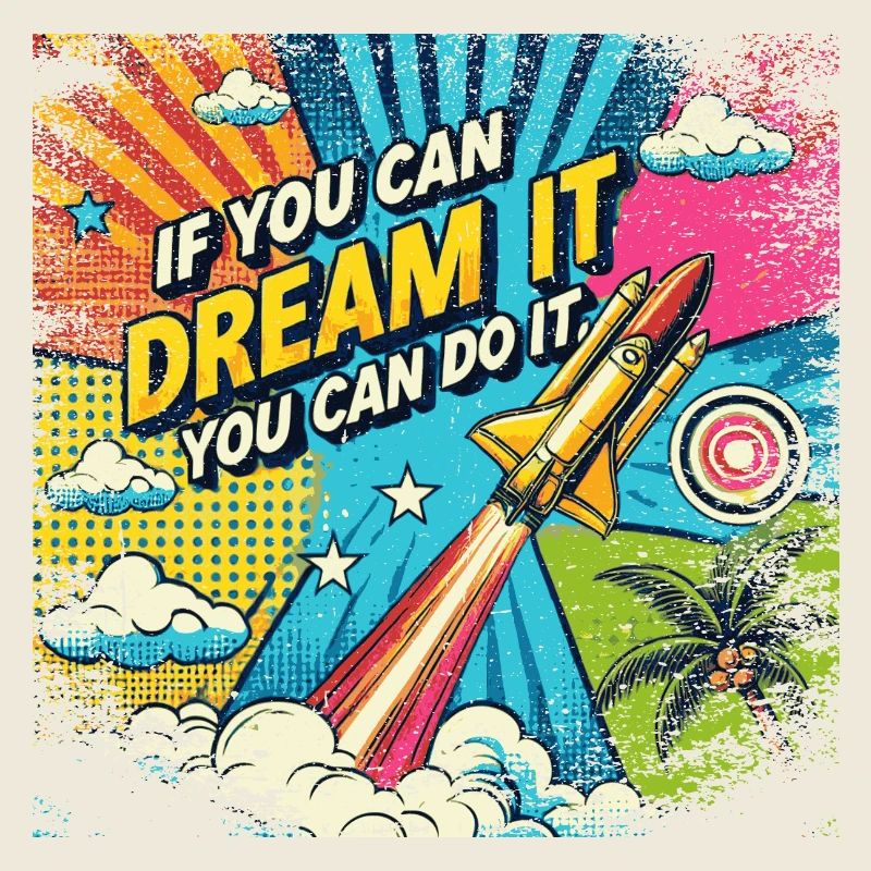 If you can Dream it you can do it - Pop Art Style