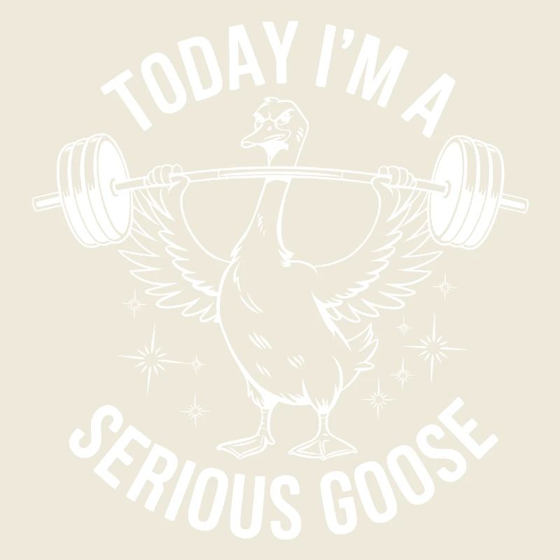 Ernsthafter Gänseheber