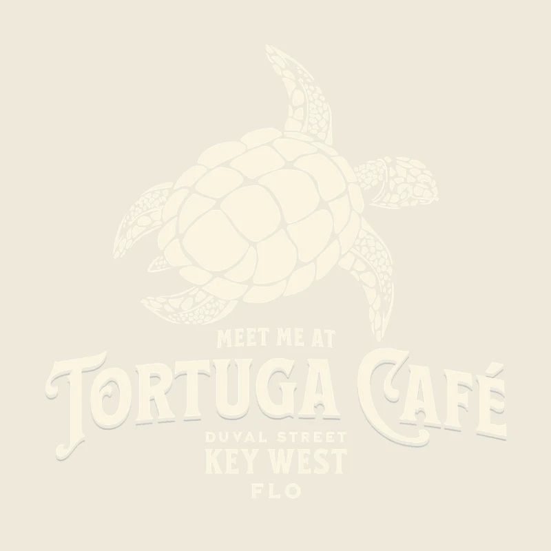 Tortuga Coffee Key West Style Illustration