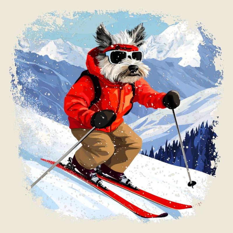 Chien de ski