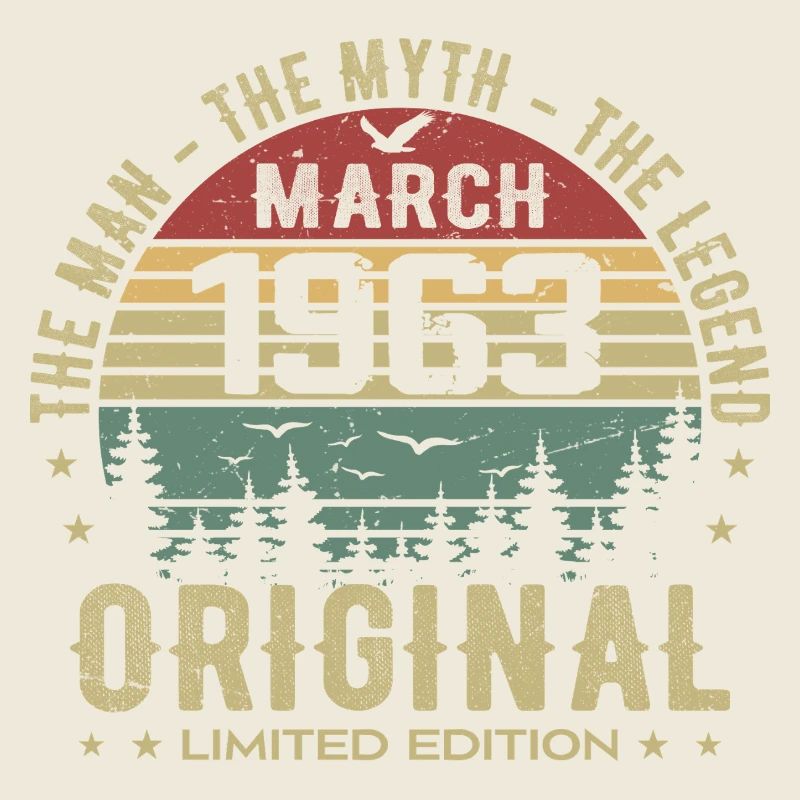 Gift for the 62nd Anniversary Original March 1963