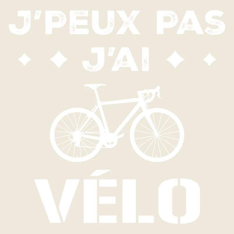 Design Humour Cycliste Passionnés de Deux-Roues
