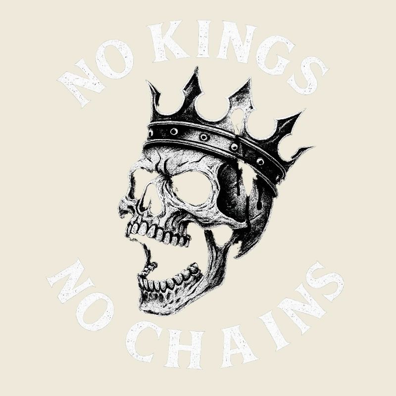No Kings No Chains Skull