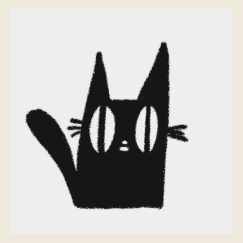 Mimi die schwarze Katze