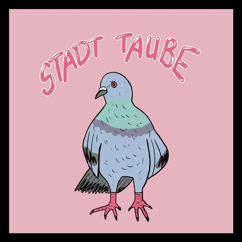 Stadttaube Illustrationsdesign