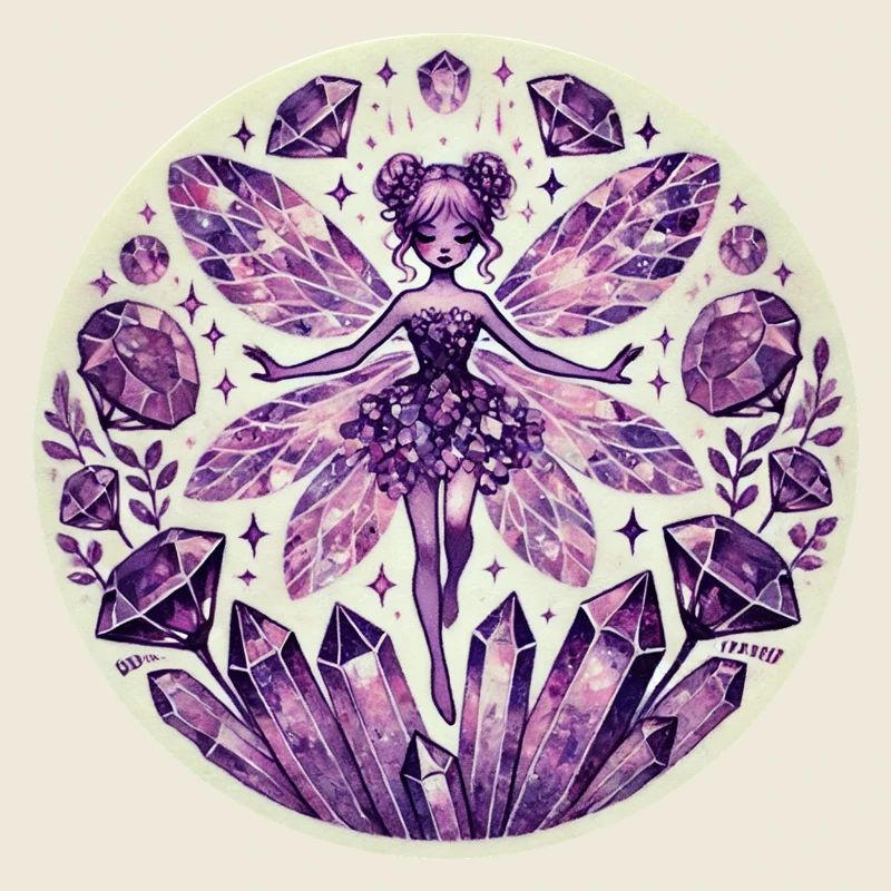 Conception de fée de cristal mystique