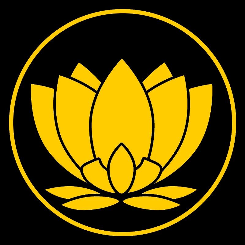Illustration de fleur de lotus jaune