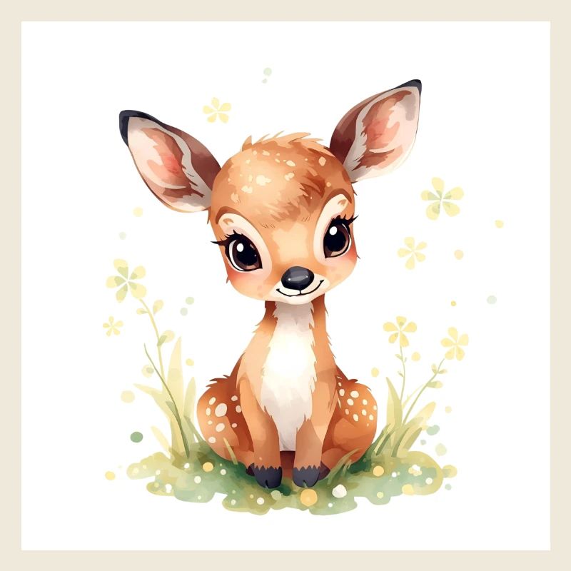 Mignon bébé cerf