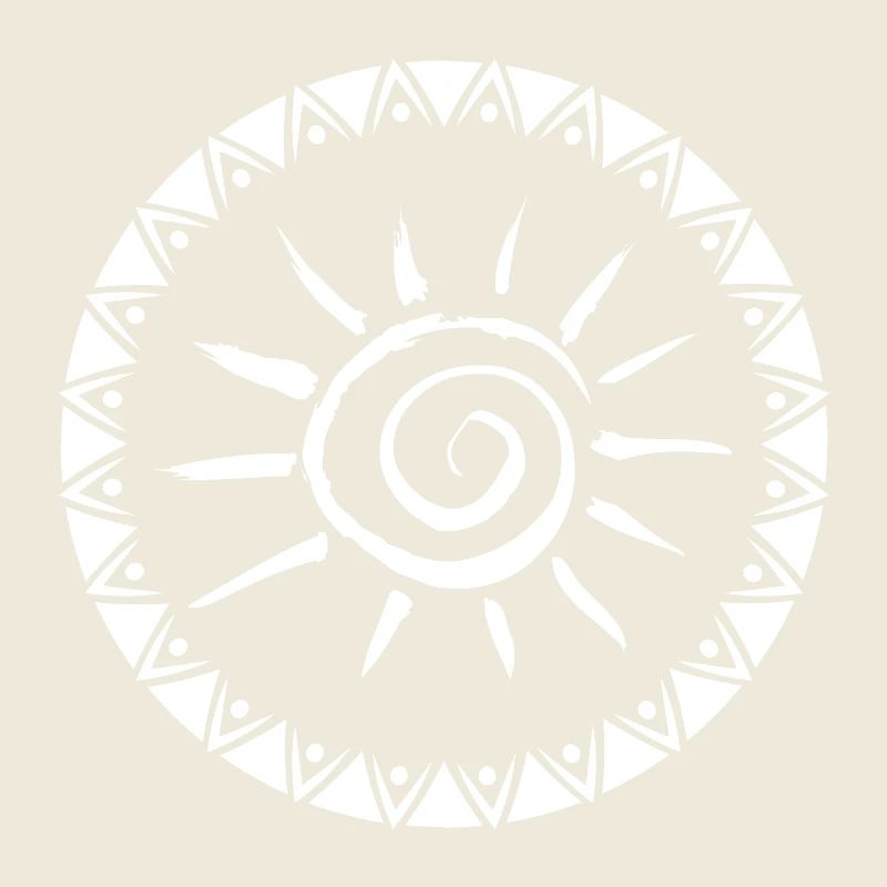 Conception géométrique du mandala Sunburst