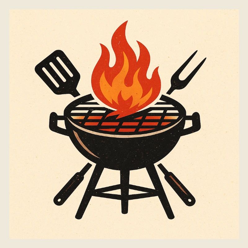 Fiery barbecue evening