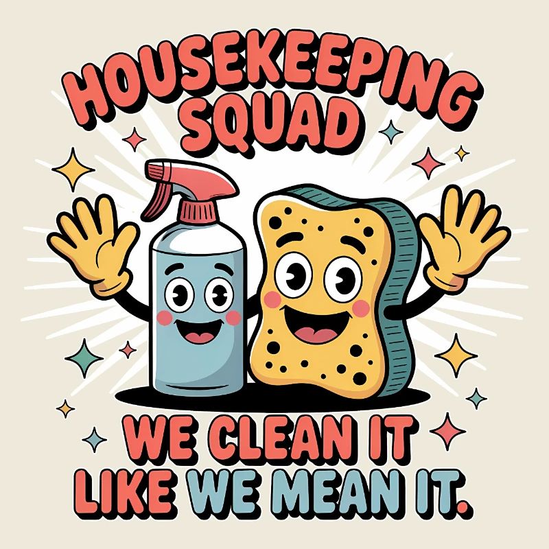 Funny Cleaning Design