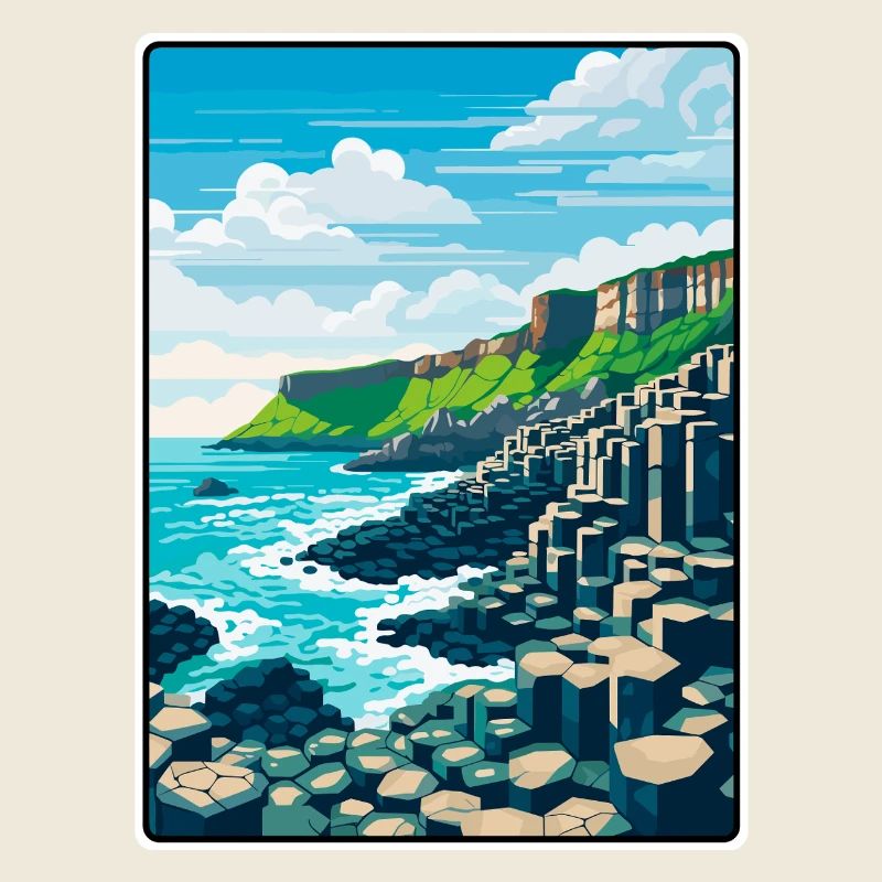 Chaussée des Géants Basalte côtier d’Irlande du Nord