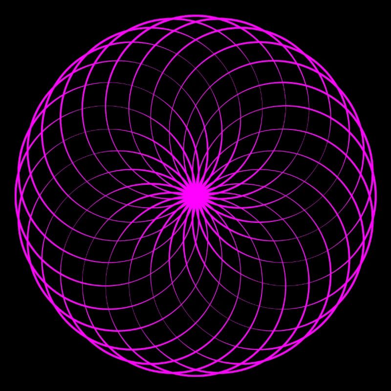 Neon spiral net torus