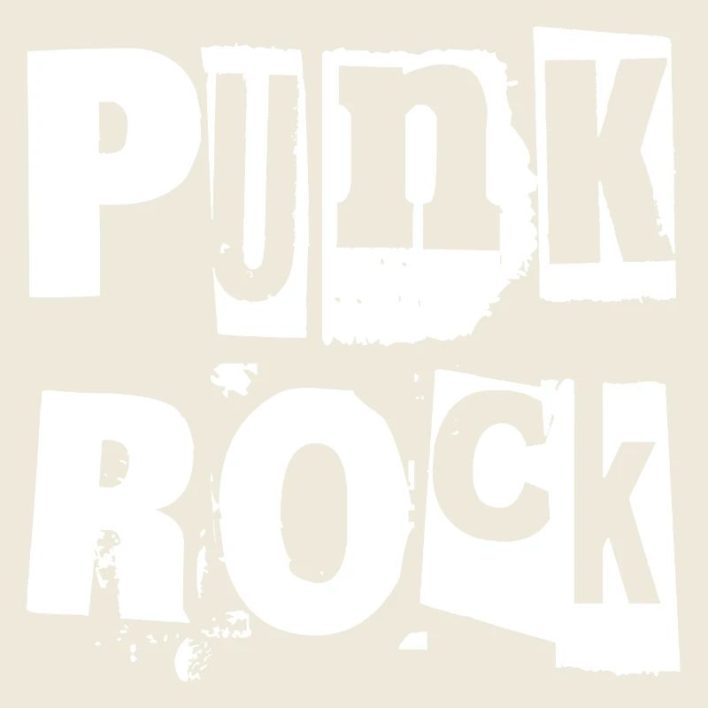 Punkrock Distressed Text Kunst