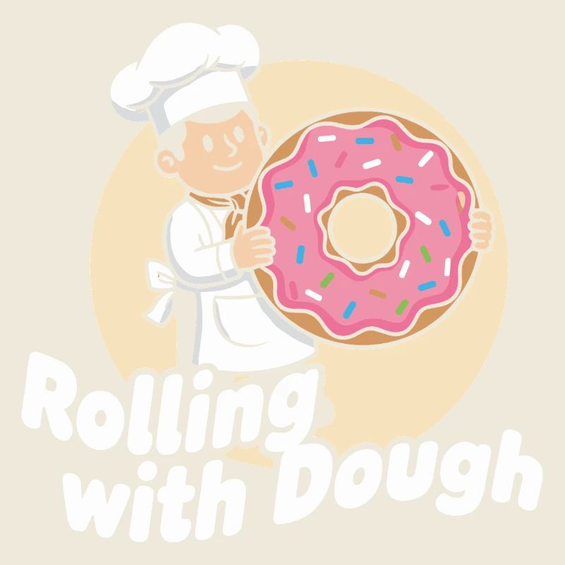 Dessin animé Donut Baker
