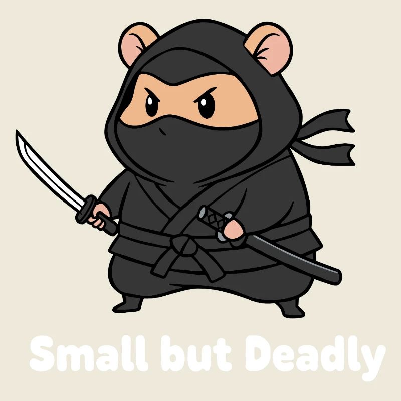 Kleiner Ninja mit Schwert