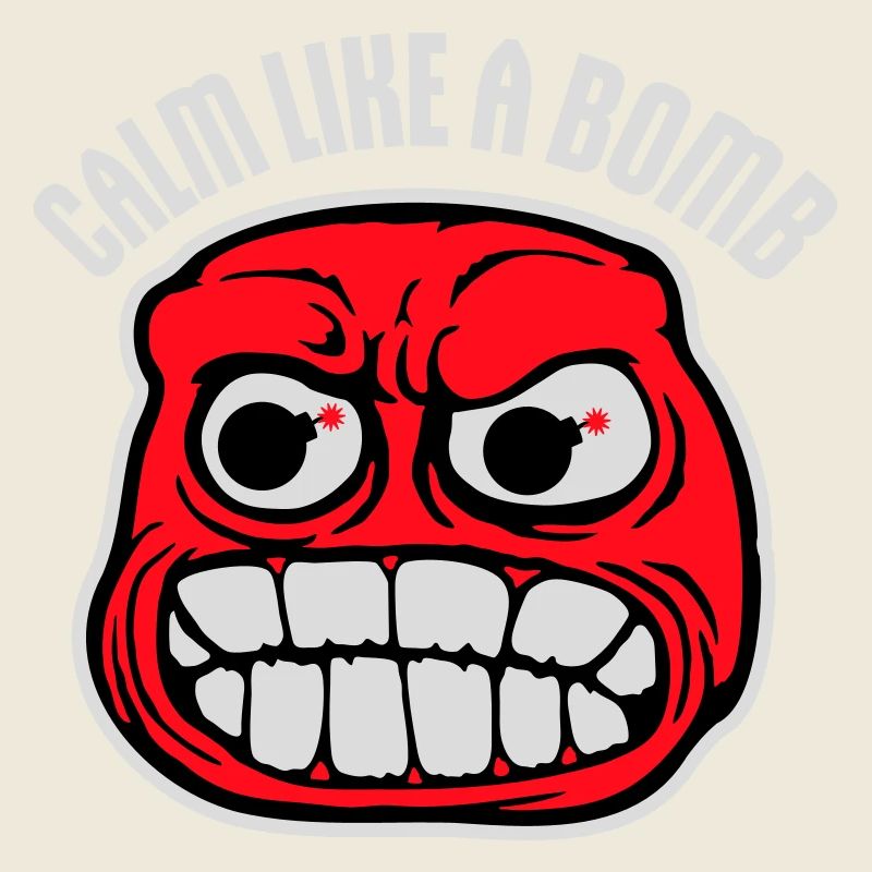 Calm Like Bomb Paradox Irony Humor Explosive Joke