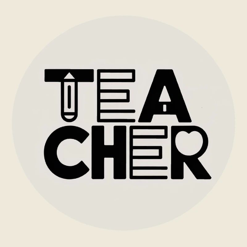 Conception de l’enseignant avec typographie au crayon