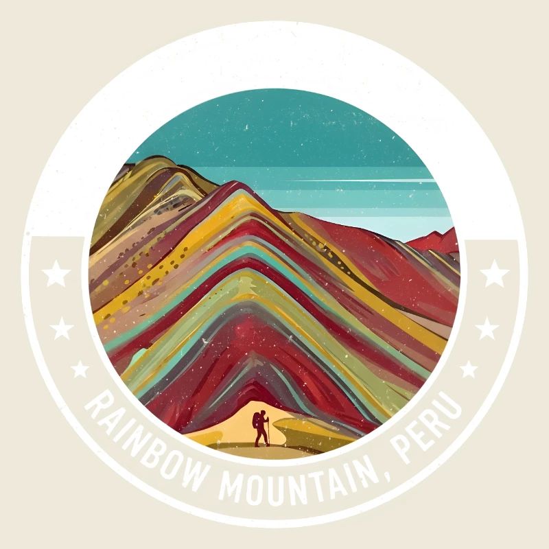 Regenbogenberg Peru Farbexplosion