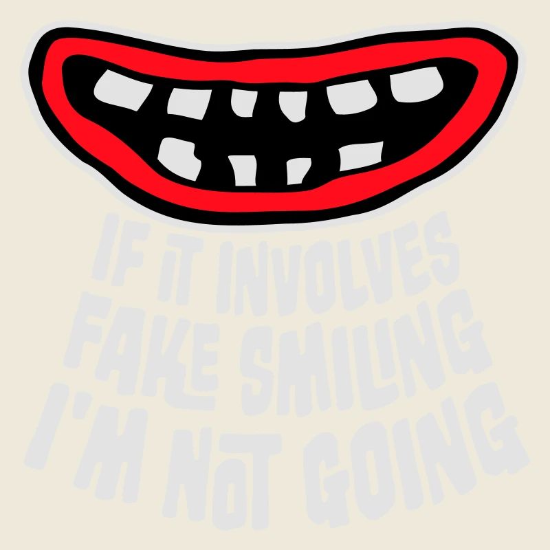 S’il s’agit d’un faux sourire, je ne vais pas le dire