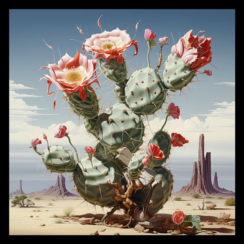 Fleur de cactus Magie du désert