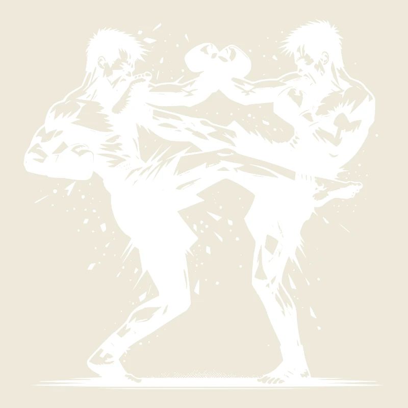 Double Strike Boxe thaïlandaise Le ring brûle violemment