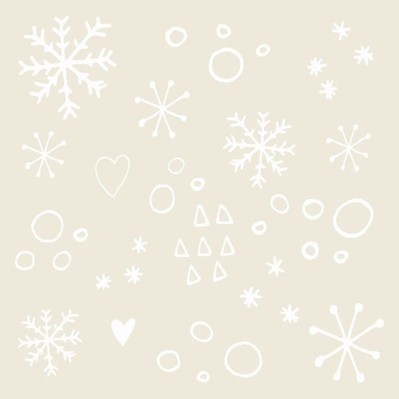 Schneeflocken-Muster Winter-Weihnachts-Minimalistische Zeichnung