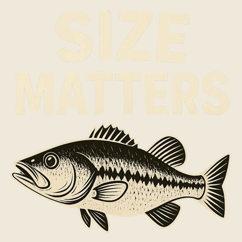 Motif de pêche Size Matters - Idée cadeau pour hommes