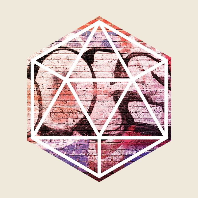 Prisme de graffiti géométrique