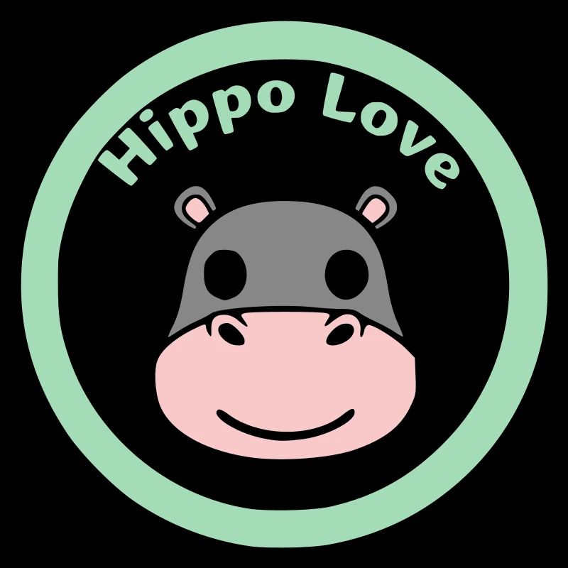 Nilpferd Kopf Gesicht Maske Lächeln