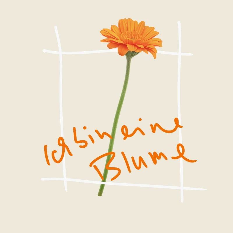 Fleur orange dans un cadre en grille pour la Saint-Valentin