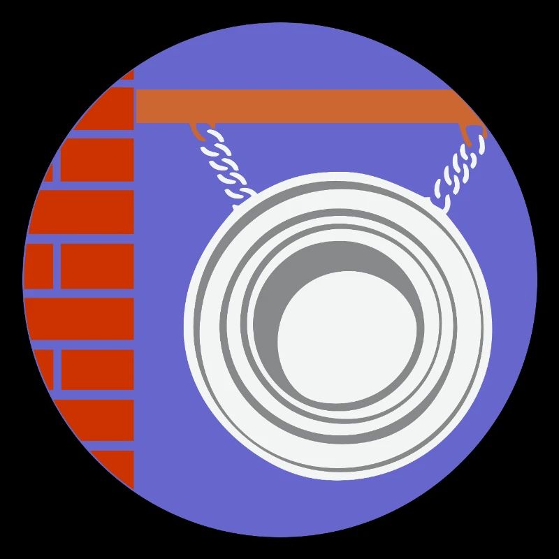 51169_Friseur pendant circulaire devant un mur de briques