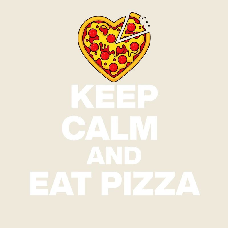KEEP CALM AND EAT PIZZA, PIZZA JUNKIE GIFT 🍕